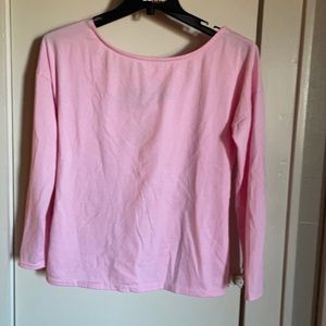 Pink long sleeve blouse